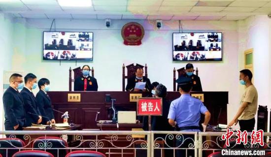 法庭宣判現(xiàn)場(chǎng)。(丹巴融媒體中心提供)