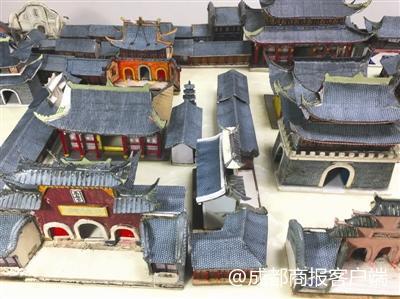 刘维兴拼接出的建筑模型
