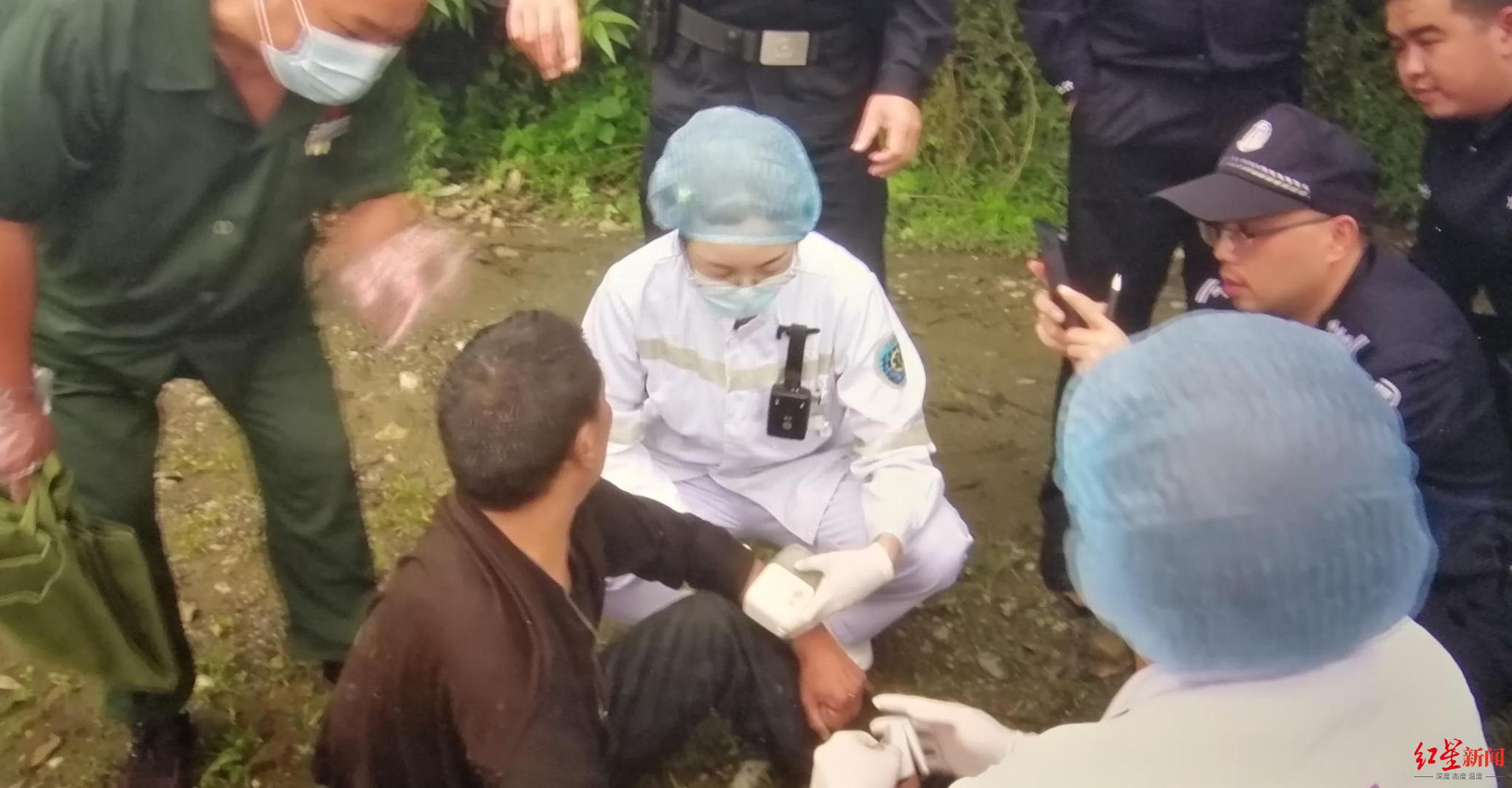 落水男子被救起,身體無大礙