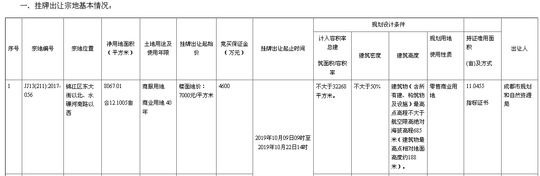 本次出让公告截图