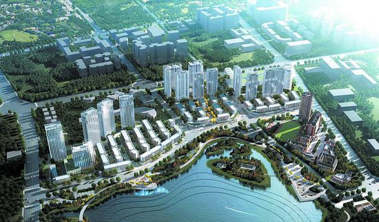 电子信息产业功能区中央商务服务区项目效果图
