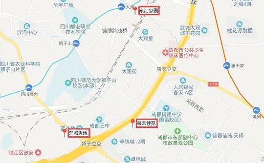 锦江区房源位置示意图