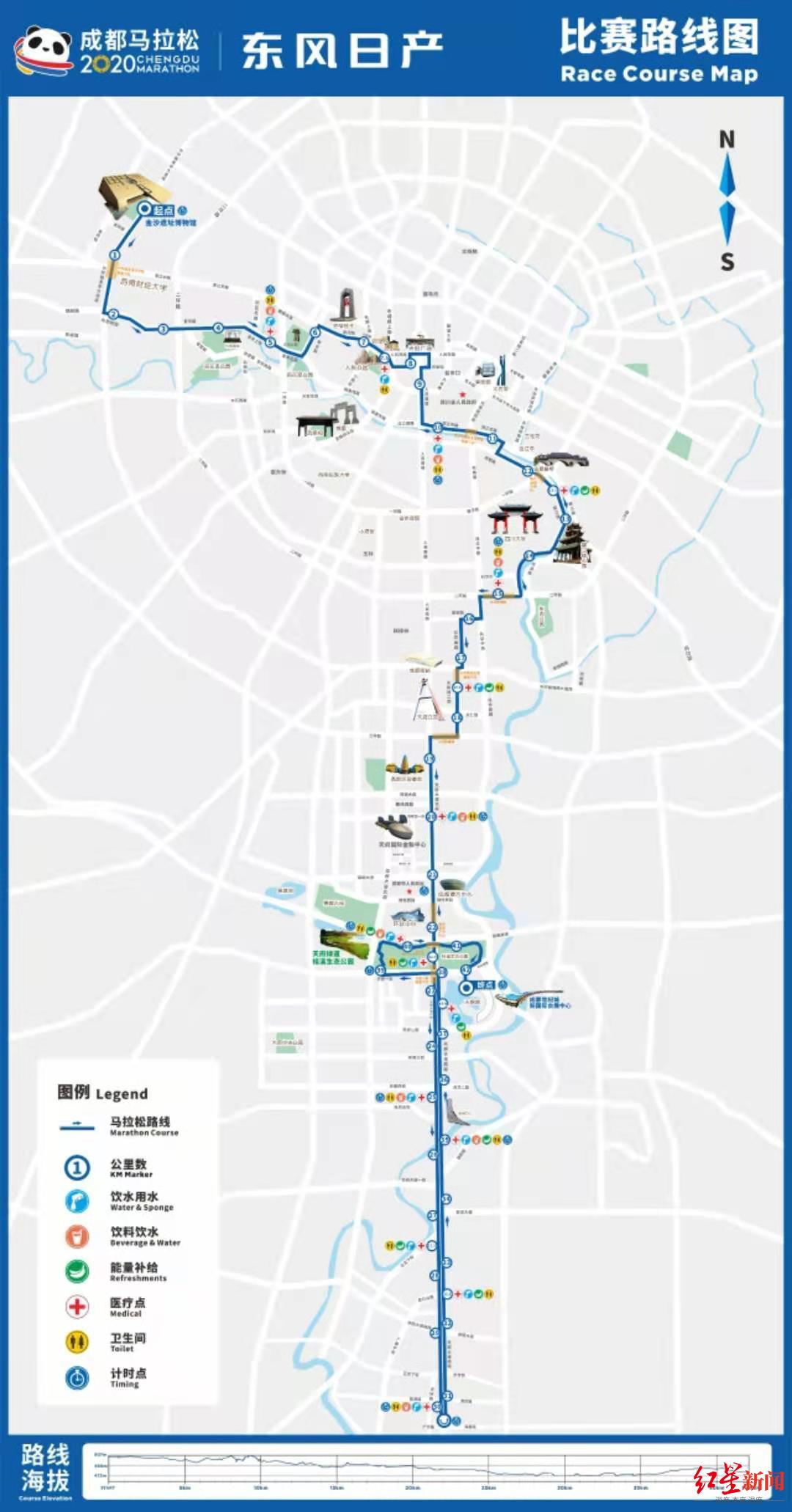 2020成都马拉松比赛路线图