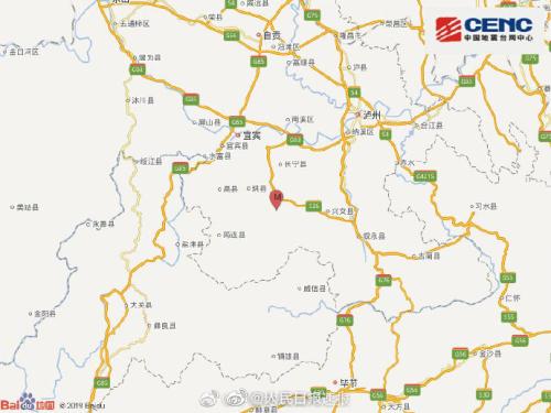 图据中国地震台网