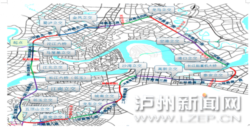 泸州二环路表示图(资料图)