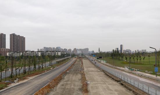 東西軸線入城段改造情況