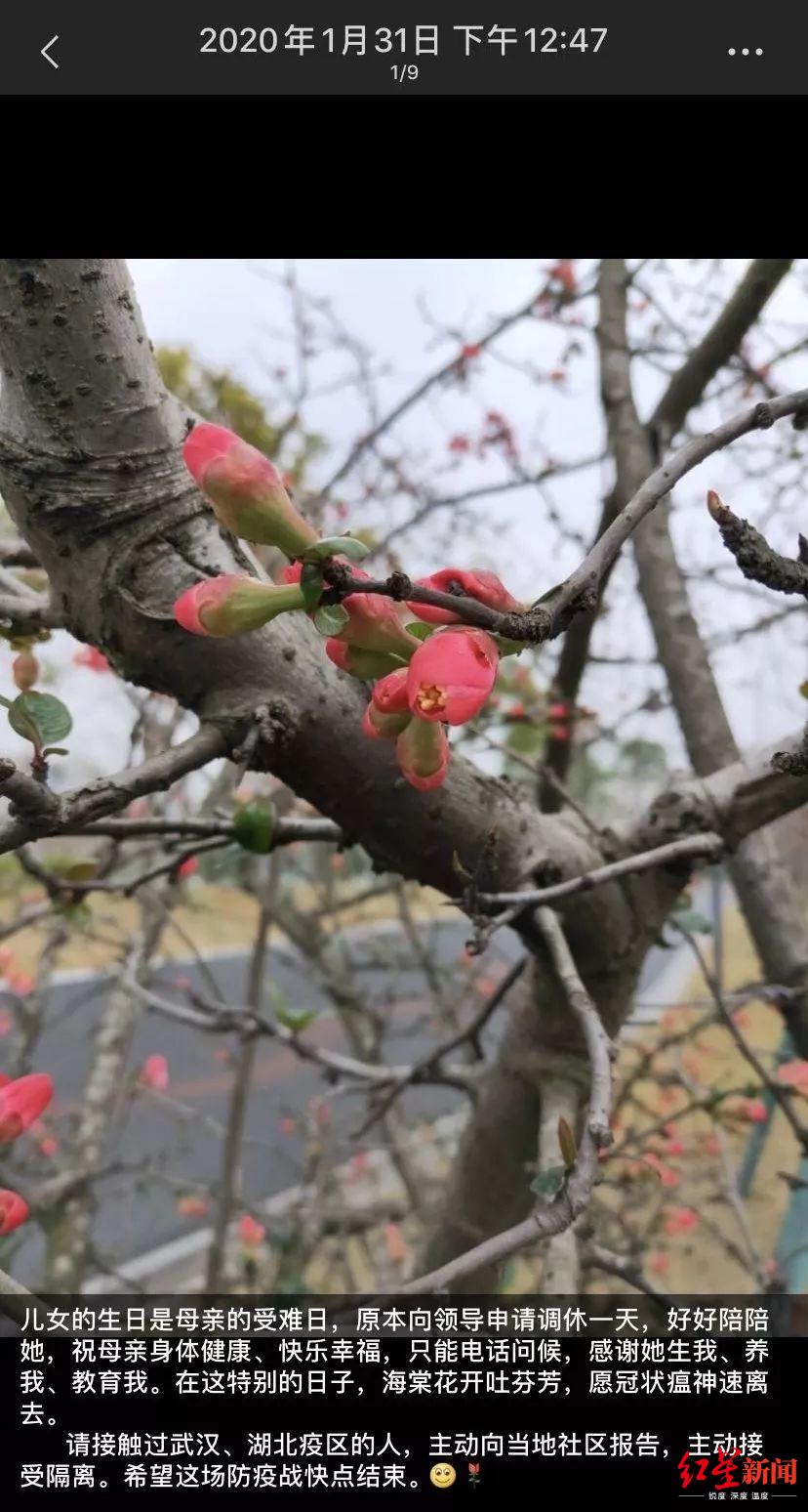 ▲付国花的微信朋友圈
