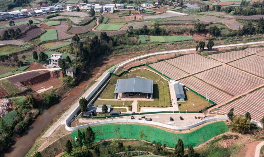 2025年4月8日拍摄的濛溪河遗址全景（无人机照片）。新华社记者 薛晨 摄