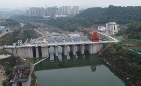 全国重大水利工程黄石盘水库大坝主体工程完工