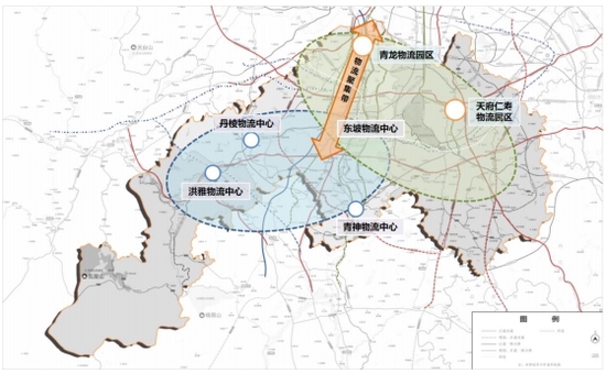 眉山市物流节点布局图