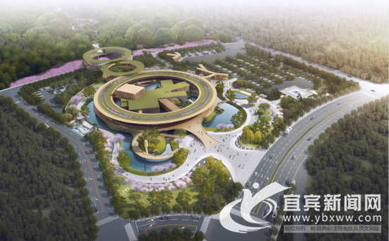 游客中心效果圖。(楊曉川供圖)