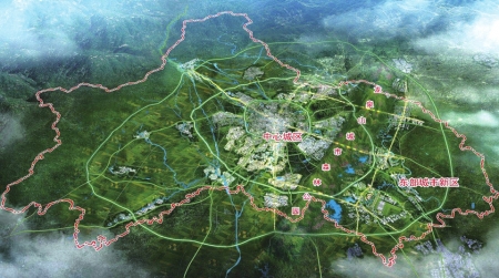 成都市空间格局规划示意图