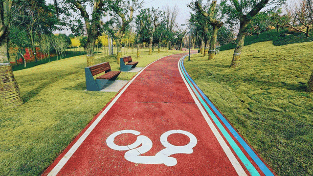 ▲成都公園、綠道