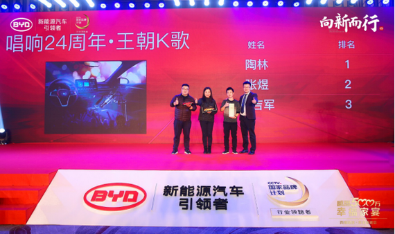 比亚迪汽车销售有限公司 西南营销中心用户体验科科长 李富天为挑战赛获奖嘉宾颁奖