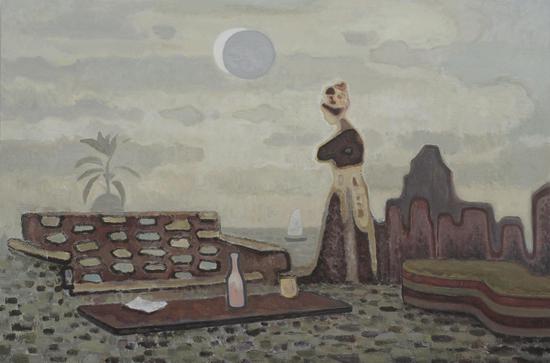 吉磊,風景,布面油畫,200×300cm,2017
