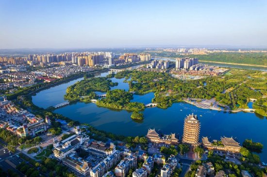 ▲眉山城市风貌图。