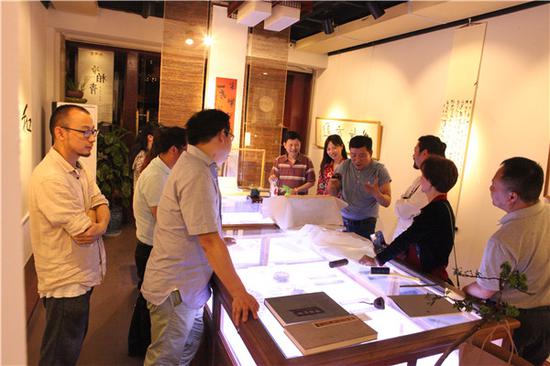 “和风——冷柏青书法小品展”展览现场