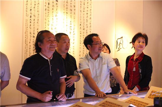 “和风——冷柏青书法小品展”活动现场