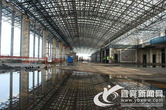 宜宾新建机场正在加快工程进度。(宜宾新闻网 张洁 摄)