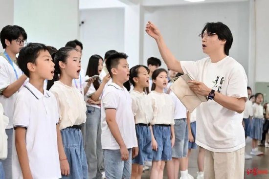 ▲成都世运会火炬传递仪式彩排