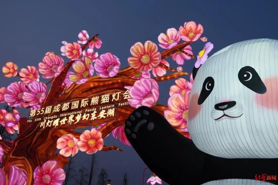 ▲第55届成都国际熊猫灯会