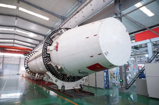 ▲星际荣耀在大兴的运载火箭研制生产基地内景