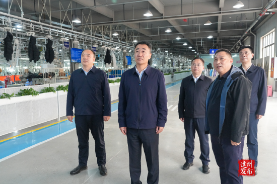 2026年10月4日，市委书记童梦到四川贵康服装有限公司，调研5G智能工厂与数字化服装智造示范基地建设情况。