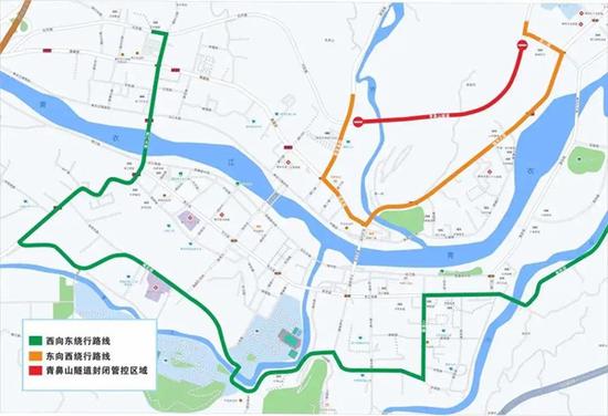 绕行路线图。