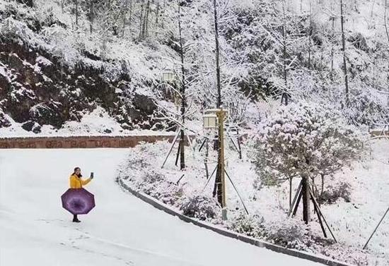 宣汉县巴山大峡谷雪景