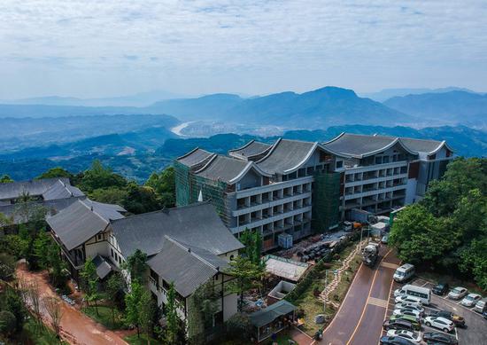 提升改造中的蒙顶山风景区