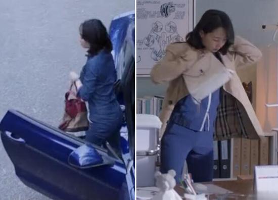 白百何拿Burberry,Valextra包包