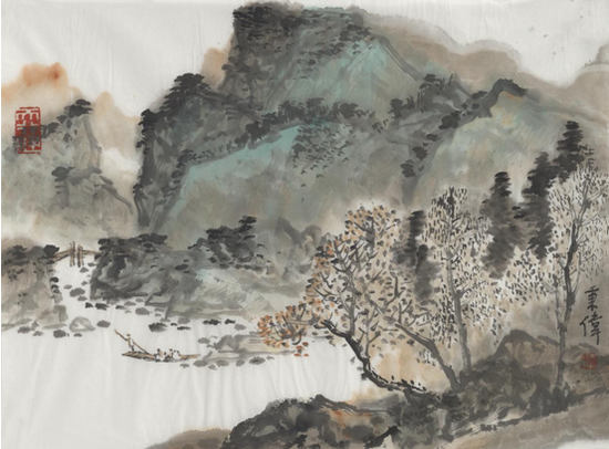 施秉伟 《唐人诗意图》 47×35cm 2018 纸本