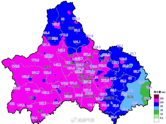8月16日16时—18日15时降水分布图