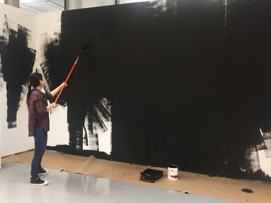 唐元布展中