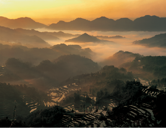 低山云海(成都天台山旅游景区 供图)