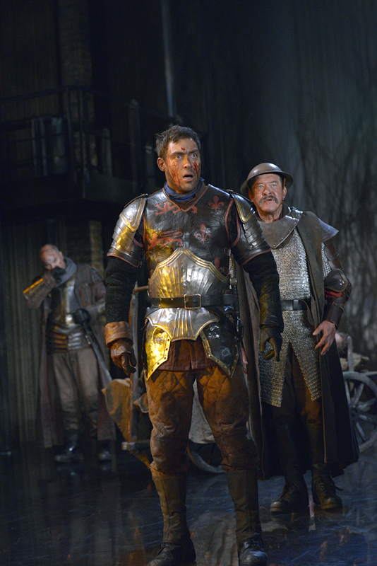 《亨利五世》剧照，阿金库尔战役中的亨利五世