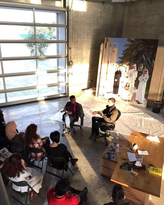 展览前几日刘小东艺术分享会