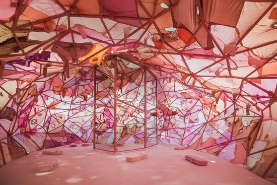 尹秀珍,<< 内省腔 >> 装置,作品位置:3.2,北栅丝场3号展馆