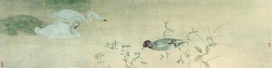 江宏伟《花鸟》34cm×138cm