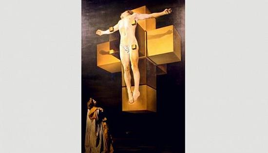 《受难》(Corpus Hypercubus)打破了三维空间,找到了圣经中经典场景的新意义。来源:World History Archive/Alamy Stock Photo