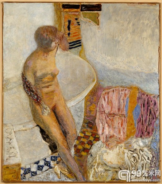 《浴缸边的裸女》 波纳尔 1931 布面油画