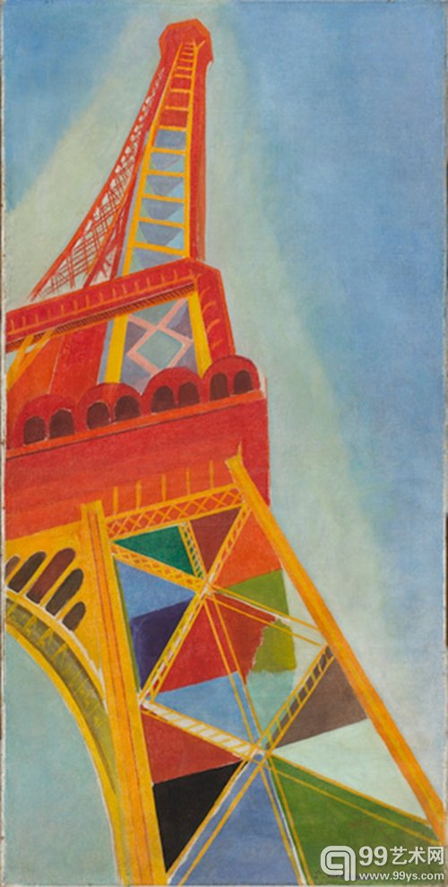 《艾菲尔铁塔》 德劳内 1926 布面油画
