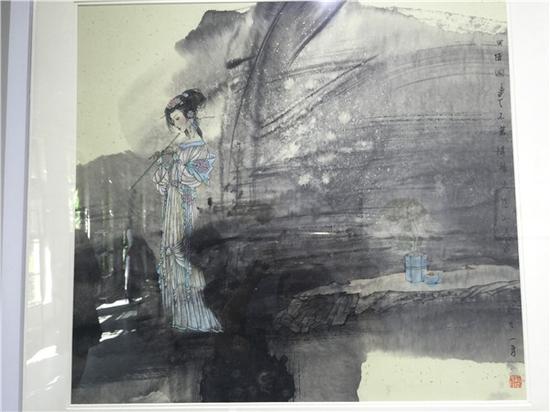 “寻美”苏茂隆水墨艺术展展厅作品