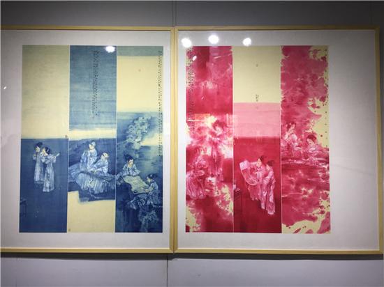 “寻美”苏茂隆水墨艺术展展厅