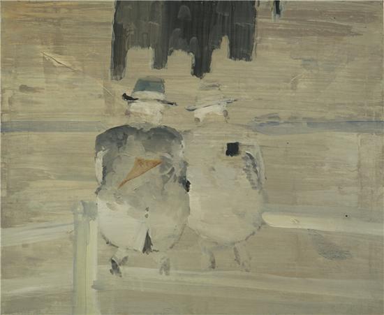 《来访者》画布丙烯 50cm×60cm 2016