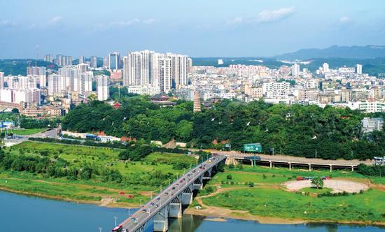 山清水秀南充城