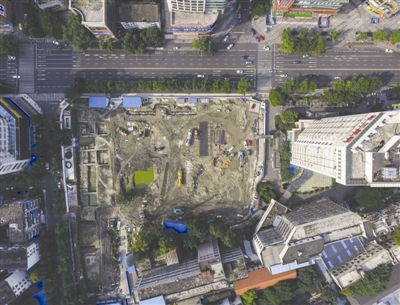 此处同时出土了一段残存城墙,或为战争临时修筑防御工事