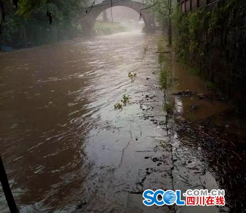 雅安市普降大到暴雨