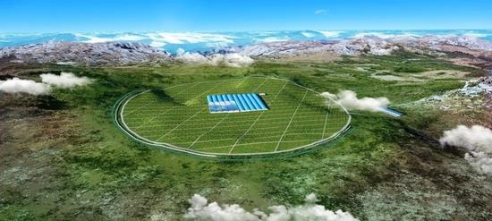 “高海拔宇宙线观测站”设计图