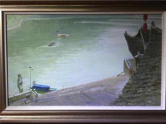 马一平 《酉阳后溪》 60x100cm